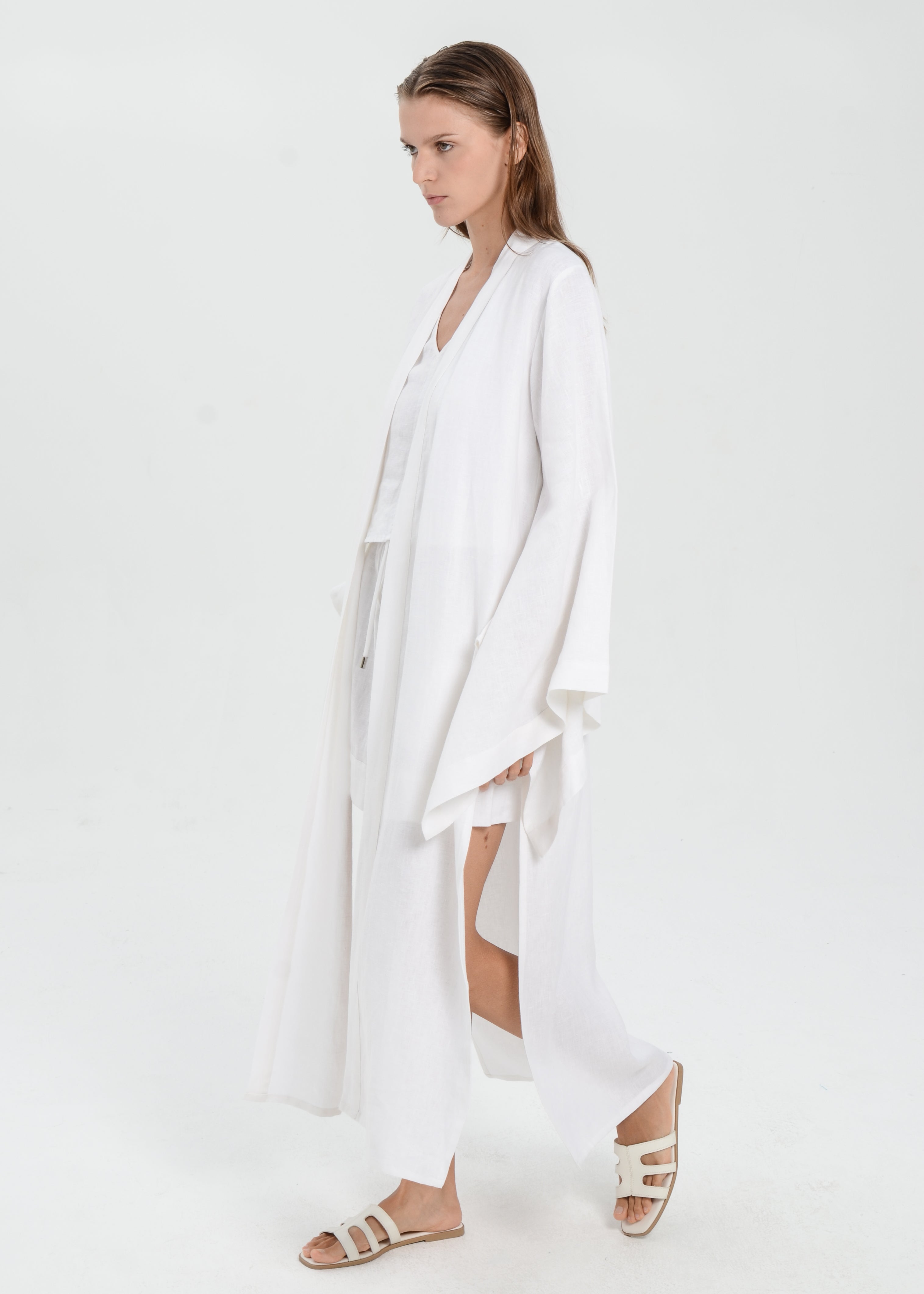 The Essence Linen Top - Batwing Abaya