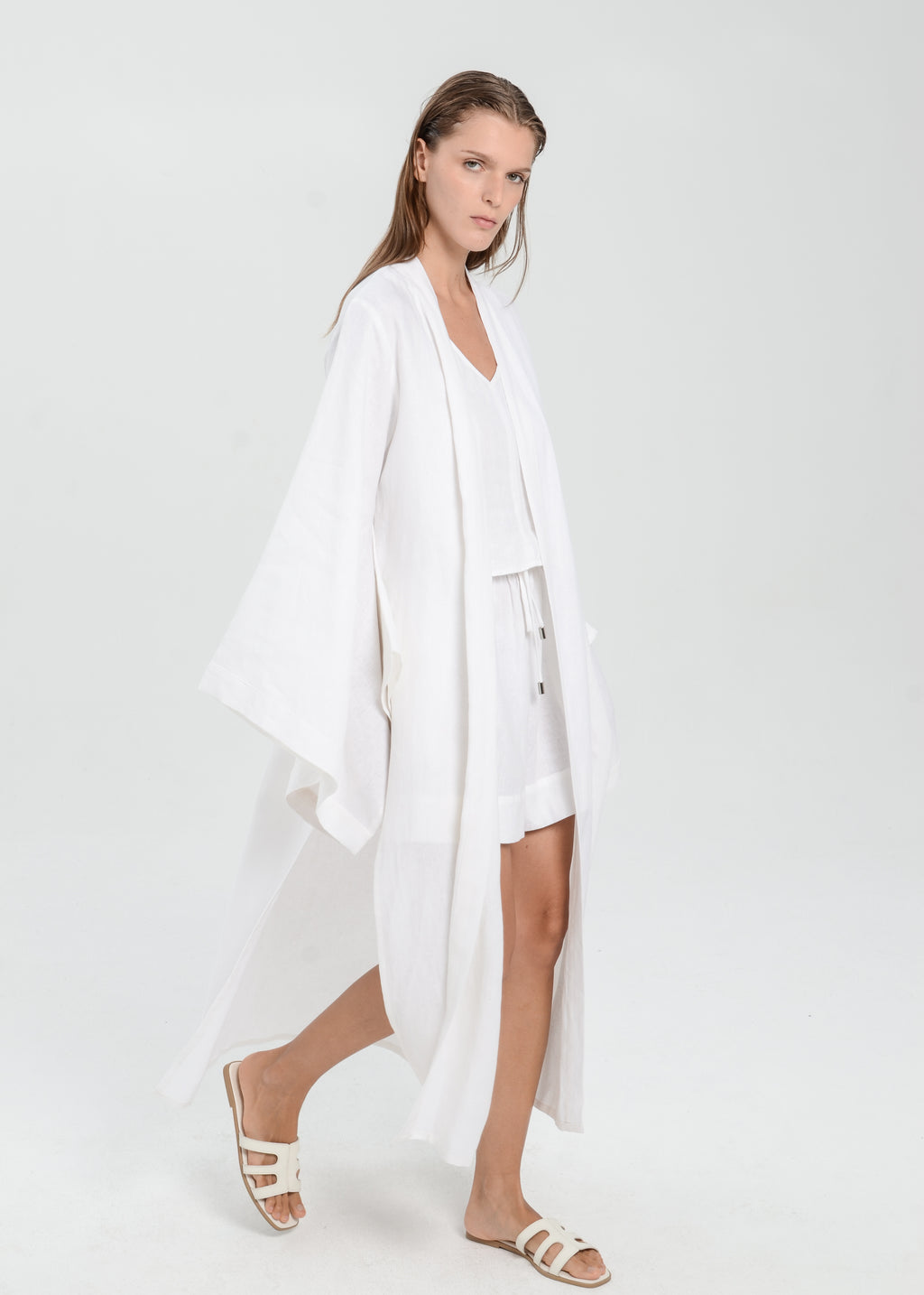 The Essence Linen Top - Batwing Abaya