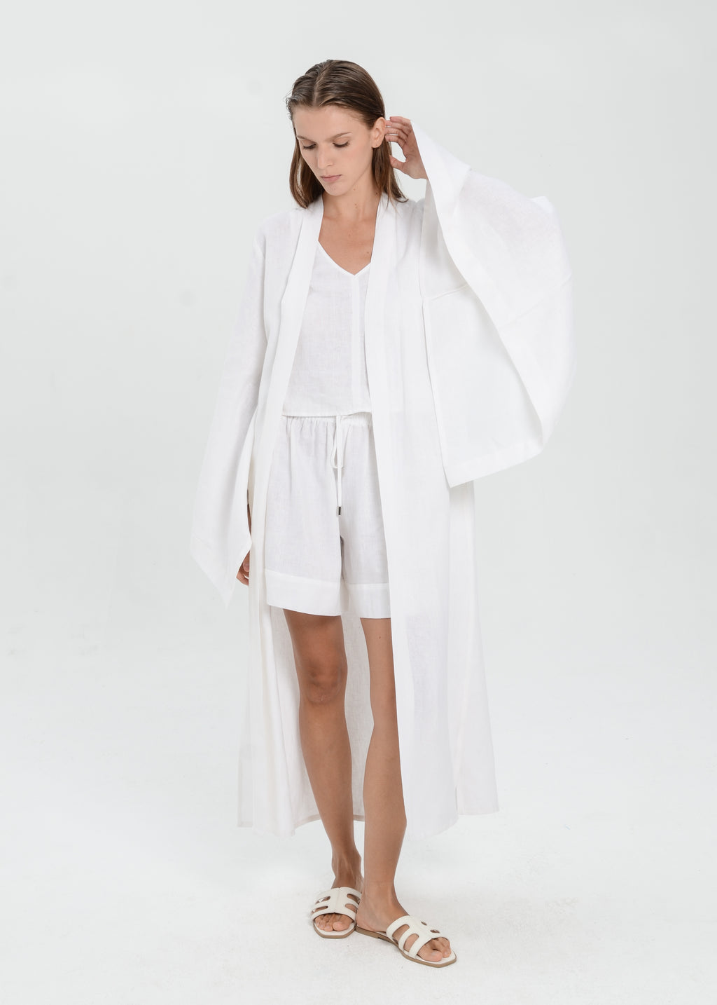 The Essence Linen Top - Batwing Abaya