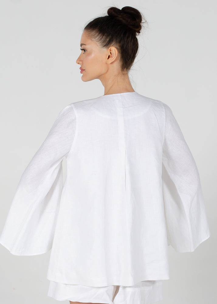 Aida Ribbon Sleeve Jacket